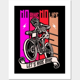 No ride no life quotation Posters and Art